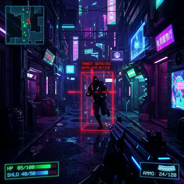 Gaming-Aimbot mit roter Erkennung